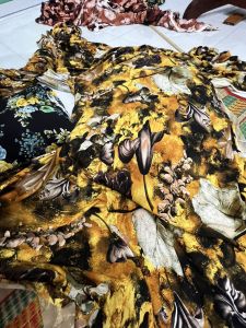 Vải Thun Tơ Họa Tiết Hoa Cao Cấp - Gói 1 Mét - Phong Cách Châu Âu