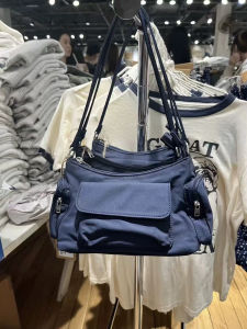 Solid Multi Pocket Underarm Bag For Women New Vintage Casual Zipper All-match Shoulder Bags Streetwear Fashion Nylon Handbags2026