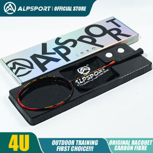 ALP QY 35LBS badminton racket original Full Carbon Fiber  badminton racket Professional Competition Level 4U Badminton Racket Gift Box