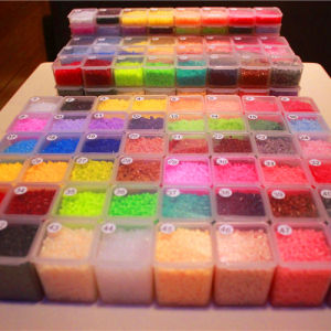 2.6mm Mini Beads/1300pcs/Box Packing Hama Beads Easy to Store For Kids Perler Iron Beads Fuse Handmade Gift Children Toy h260820