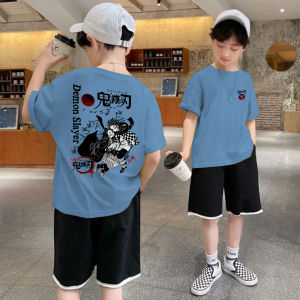 baju kaos anak laki-laki umur 7-16 tahun gambar helm cakil warna denim bahan katun premium