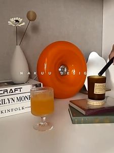 Quivlox Donut Desk Lamp 3 Light Modes Smooth Surface Cozy Room Lighting Home Decor Mini Donut Reading Corner Gift