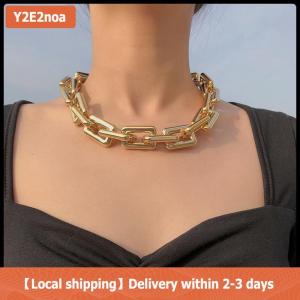 【Local shipping】 Punk Hip Hop Choker Chunky Chain Necklace Statement Fashion Charm Jewelry