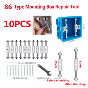 WJT Switch Box Repair Switch Socket Cassette Screws Support Rod 10pcs 86 Type Wall Mount Socket Cassette Screws