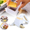 Handheld Rotary Grater with Three Stainless Steel Drum Hand-Cranked Slicer for Grating Hard Cheese. 