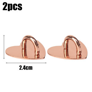 2Pcs Y2K INS Self-adhesive Mobile Phone Charm Hook Cute Adhesive Metal Mini Phone Grip Creative DIY Chain Ring Holder For iPhone Samsung Universal