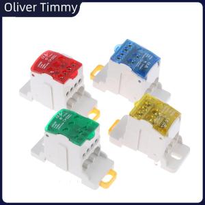 [Oliver Timmy] UKK80A Terminal Block Rail distribution Box Universal Electric Wire Connector