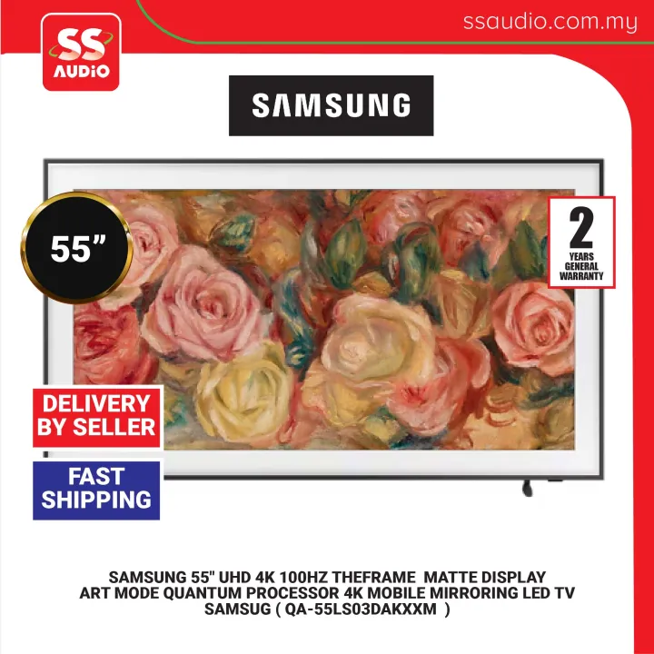 【 DELIVERY BY SELLER 】 SAMSUNG QA-55LS03DAKXXM / QA-65LS03DAKXXM 55"/65" UHD 4K 100HZ THE FRAME QLED Frame TV QA55LS03DAKXXM | QA65LS03DAKXXM