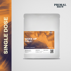 20g Wake Up Call! | Single Dose Coffee | Specialty Arabica & Robusta Espresso Blend | Primal Brew