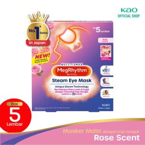 Megrhythm Masker Mata Steam Eye Mask Rose Scent 5 pcs