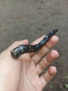Pipa Once Akar Bahar Asli Hitam Unik Natural