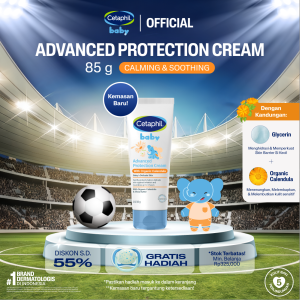 Cetaphil Baby Advanced Protection Cream with Organic Calendula 85g dengan Glycerin dan Shea Butter Krim Perawatan Pelembab Kulit Bayi