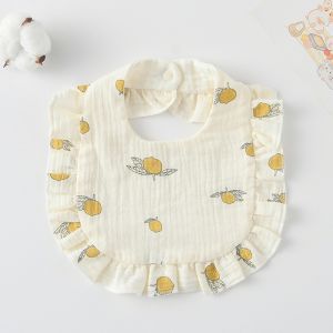 Soft Adjustable Baby Cotton Bib for Newborn Baby Toddlers Infants Teething Bib