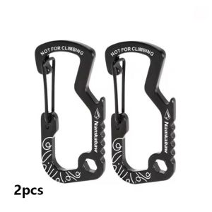 JAYQQ 1/2/5pcs Đa chức năng Móc lò xo ngoài trời Nhôm Đa năng Móc lò xo chữ D in hình Chất lượng cao Phát hành nhanh Khóa treo dành cho cắm trại đi bộ đường dài