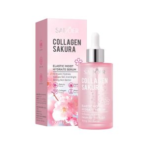 Sadoer เซรั่มคอลลาเจน ซากุระ Elastic Moist Hydrate  เติมเต็มคอลลาเจนให้ผิว และปรับสภาพสีผิวให้สม่ำเสมอ