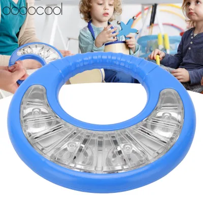 Dodocool Kid Tambourine Handheld Rattle ABS Material Kid Hand Bell Pleasant Sound for Music Lovers for Puzzle Children s Toys