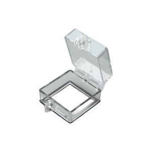 MINUTE 1Pcs 40/50/60mm Button Protection Cover PC Transparent Anti Misoperation Cover Double Sided Tape Switch Protective Cover for Industrial Commercial Use