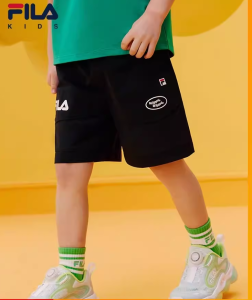 FILA KIDS x WIGGLE WIGGLE ORIGINALE Boys Woven Pants (Navy / Brown)