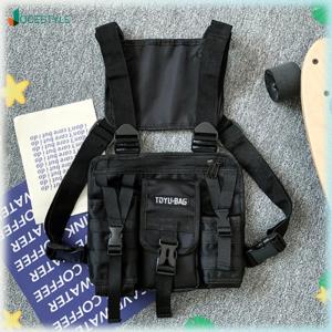 JOCESTYLE ถุงไหล่ Molle Oxford ถุงเสื้อคลุมสบาย ๆ ปรับได้หลายกระเป๋าน้ำหนักเบาสำหรับอุปกรณ์ตั้งแคมป์กลางแจ้ง