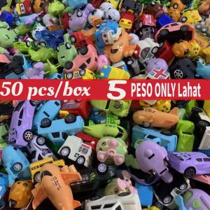 (5 peso only)50 PCS Cute Mini Pull Back Car Toys Set for Kids Engineering Truck Car Toys Police Car