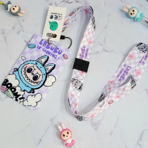 Gantungan Kartu Lanyard LABUBU Tali Panjang Full Colour Ready 4 Warna / Tali Kalung Card Holder Labubu SUPER CUTE LUCU Best Seller Kualitas Terbaik Bisa Grosir dan COD Harga Termurah