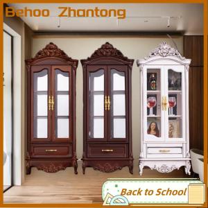 Behoo 1 12 Dollhouse cổ điển mô phỏng lưu trữ tủ hiển thị tủ Mô hình búp bê nhà phòng khách Tủ rượu đồ nội thất trang trí đồ chơi