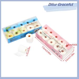 Ditur 1 12 Dollhouse Mini Paper Towel Roll Model Dollhouse Toilet Tissue Decoration Dolls House Bathroom Decor Accessories