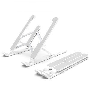Laptop Stand Foldable Portable ABS with Aluminum Adjustable Support Non Slip Notebook Ipad Mac All Laptop Accessories with Pouch