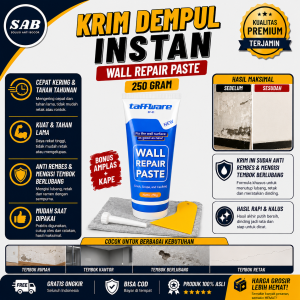 Pasta Dempul Krim Penambal Dinding Lem Tambal Retak Wall Repair Lubang Paku