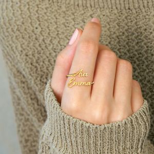 Cincin Titanium Ukir Nama Sendiri Anti Karat Selamanya