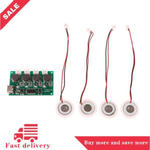 [COD] Dc5v Type-C mini tạo độ ẩm Bộ dụng cụ DIY Mist Maker điều khiển bảng mạch 4 Fogger atomization tấm phim dao động mô-đun