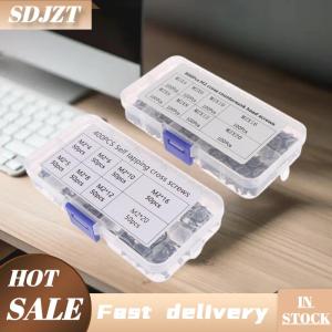 SDJZT 400 800PCs 1 bộ m2 đen tự khai thác vít loại Bộ khóa vít và vít gỗ