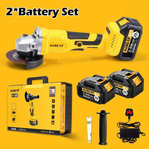 KEELAT Cordless Grinder 20V Cordless Angle Grinder 3.0Ah Battery & Fast Charger 10000RPM Brushless Motor Cut KAG001