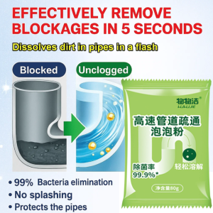 Powerful Bubble Powder Pipe Dredging Agent Pipe Unblocker Kitchen Toilet Sink Drain Cleaner Household Cleaning Tool