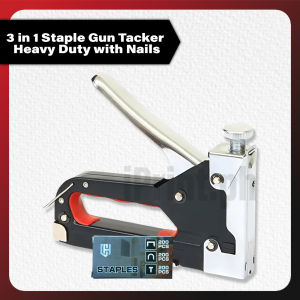 iPrintph 3 IN 1 Staple Gun Tacker Heavy Duty with Nails