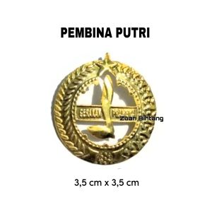 PIN EMBLEM TANDA TOPI PEMBINA PRAMUKA / TANDA PECI PEMBINA PRAMUKA / PIN PEMBINA PRAMUKA