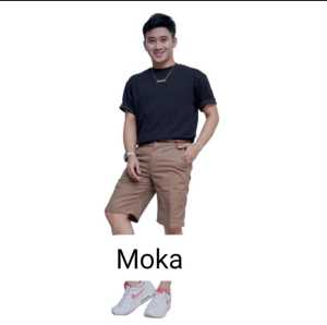 Diskon Harga Celana Cino Pendek Pria Dewasa Bahan Katun Stretch Harian Cowok Adem Dan Halus Premium