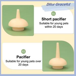 Ditur Pet Kitten Feeding Bottle Nipple Feeder Can Squeeze Liquid Milk Nursing Bottle For Newborn Dogs Puppies Rabbits Hamster Cat