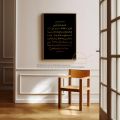 With Frame  | Ayat Kursi dan Terjemahan Gold Black Kaabah | 0157 | Minimalist Aesthetic Premium Abstract Modern Japandi Muji Neutral Scandi Nordic Pastel Boho Home Living Islamic Wall Art Decoration. 