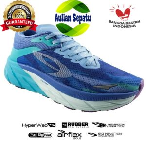 910 Nineten Sepatu running wanita FUUTO REVENGE Biru/Turquoise