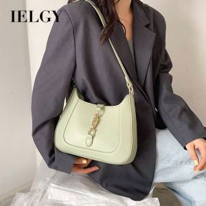 IELGYFrench Niche ออกแบบกระเป๋าหญิงใหม่แฟชั่นอินเทรนด์กระเป๋าแบบหนีบแขน High-End Western แบบพกพากระเป๋าเหลี่ยม