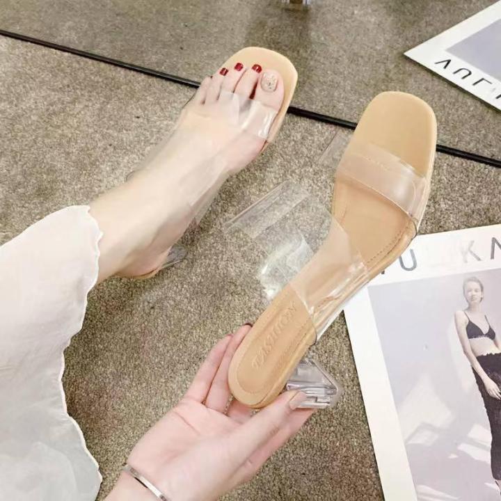 #600 Transparent Glass Heels for women( inches heels) Lazada PH