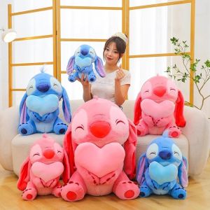 30cm Anime Stitch Plush Stuffed Doll Kawaii Lilo & Stitch Sakura Doll Kids Birthday Gifts Couple Models