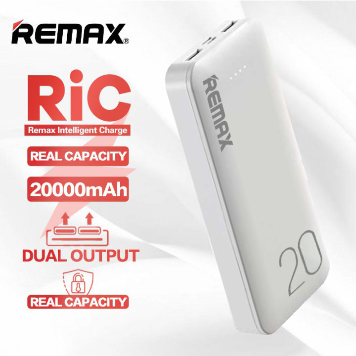 REMAX 20000mAh Powerbank Fast Charge Power Bank Dual Outputs Fast ...