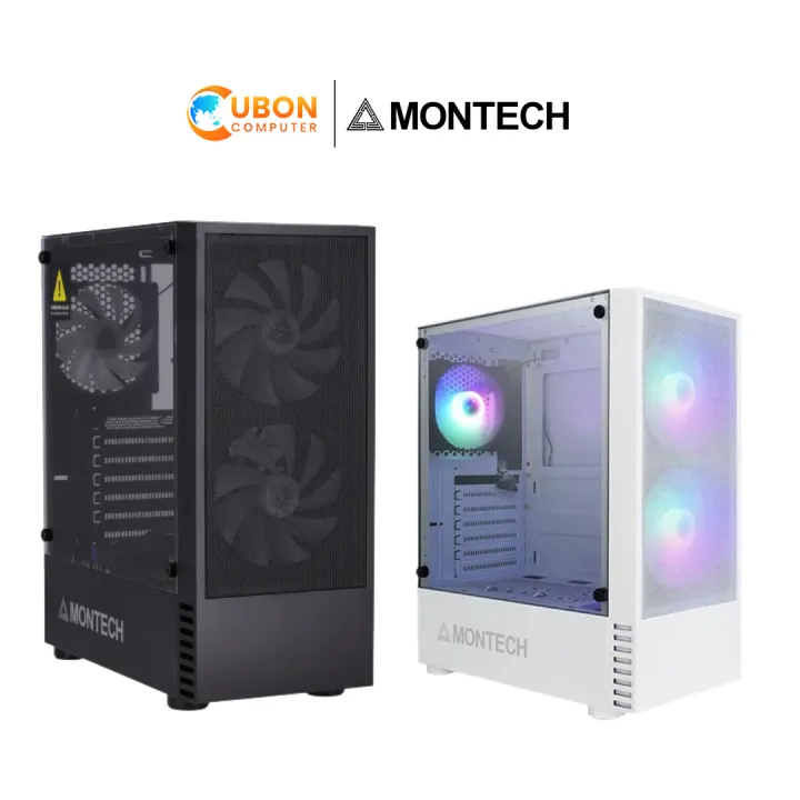 CASE (เคส) ATX MONTECH X2 MESH RGB (WHITE/BLACK) | Lazada.co.th