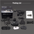 Freedconn  R1 Plus Motorcycle Group Intercom Waterproof HD Lens 1080P Video 6 Riders Bluetooth FM Wifi Helmet Headset Recorder. 