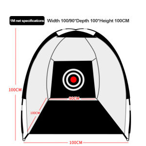 【Best High Quality】Portable Golf Practice Net Foldable Golf 1M/2M/3M Training Net Golf Practice Tent Garden Grass Net Heavy Golf Driving Net Golf Hitting Cage