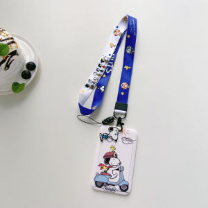 สายคล้องบัตร ที่ใส่บัตรพนักงาน สายคล้องบัตรพนักงาน ลายการ์ตูน งานอย่างดี สายคล้องคอ Snoopy Card Holder