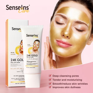 SenseIns Care 24K Gold Peel Off Mask SenseInsCare Masker Wajah Emas 100mL 100 mL USA US America Amerika