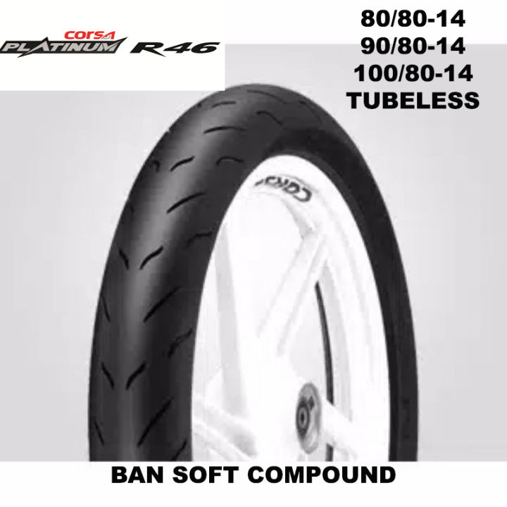 Ban Luar Motor Corsa R Soft Compound Ring Tubeless Ukuran Ban Sni Lazada Indonesia